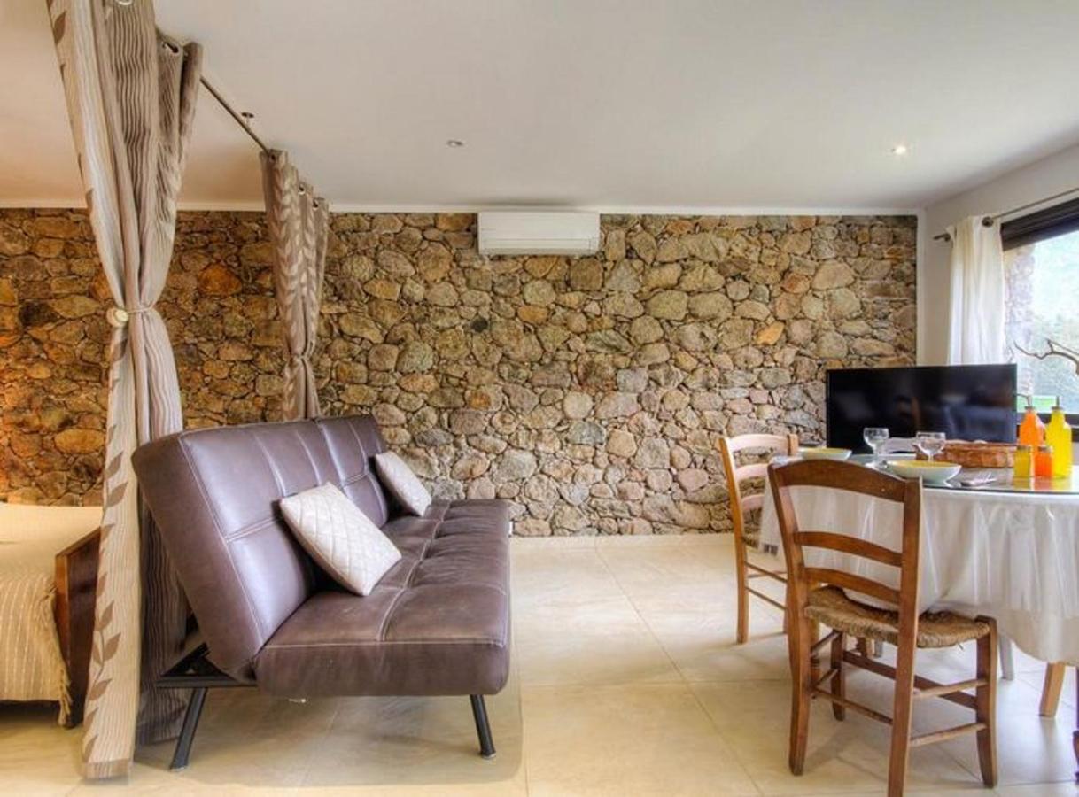 Studio Confortable Avec Vue Sur La Montagne A Moltifao 30M² Jardin Ngoại thất bức ảnh
