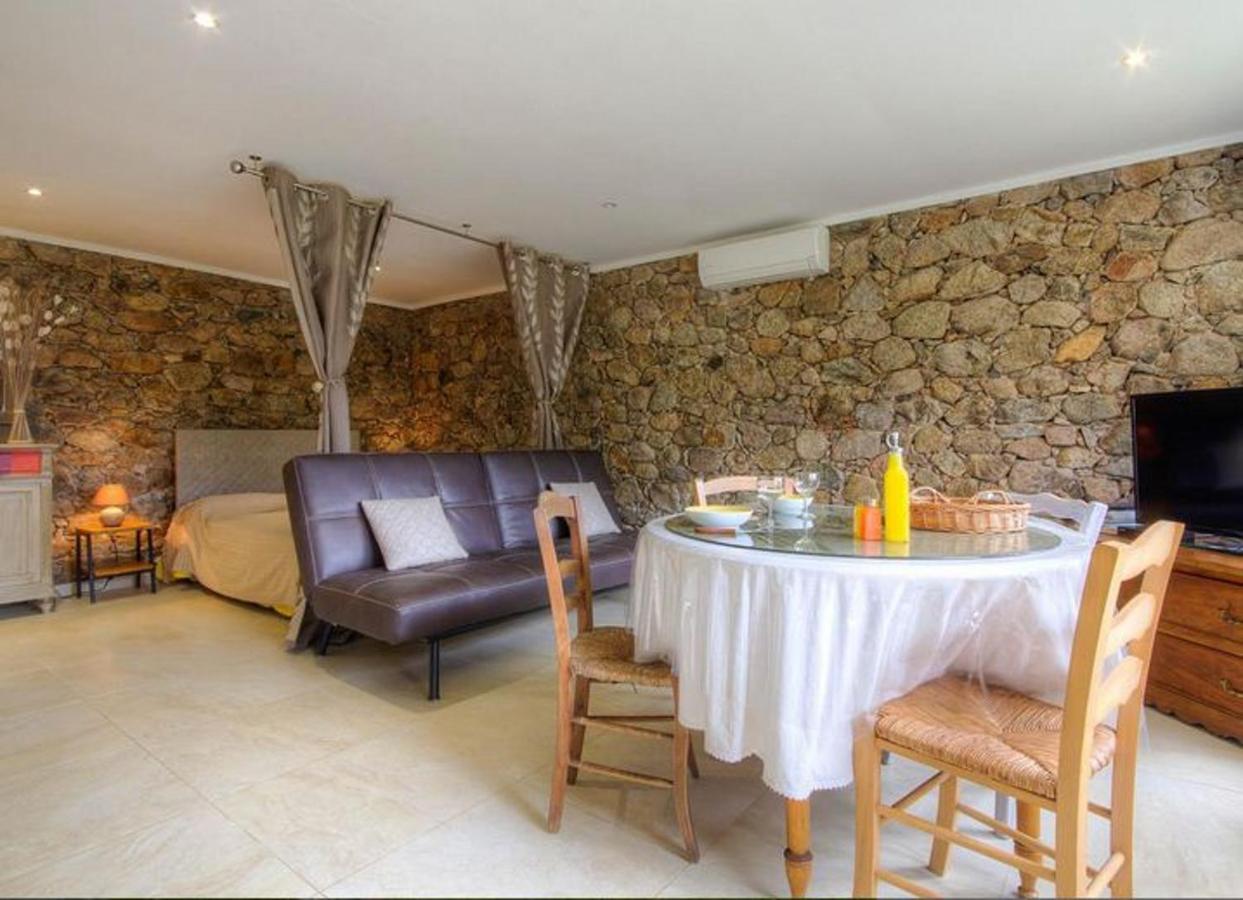 Studio Confortable Avec Vue Sur La Montagne A Moltifao 30M² Jardin Ngoại thất bức ảnh